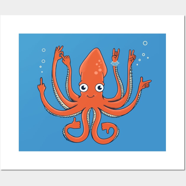 Octopus Wall Art by coffeeman